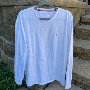 Men’s Tommy Hilfiger White Long Sleeve Shirt- XL